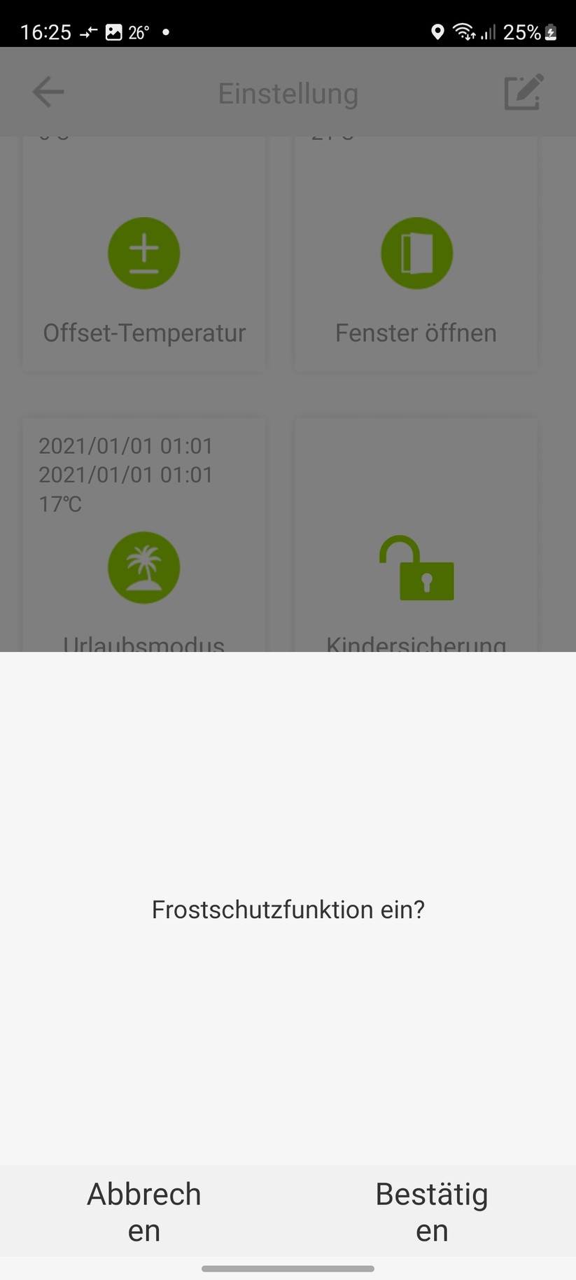  App-Einstellungen und Heizpläne