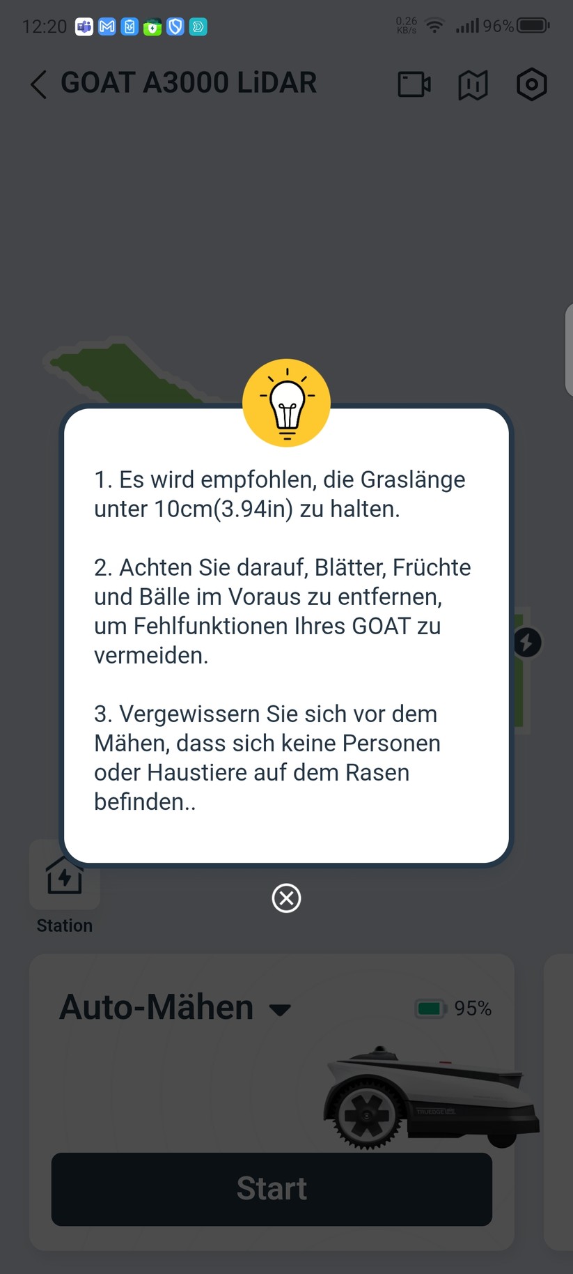  Inbetriebnahme und Kartierung