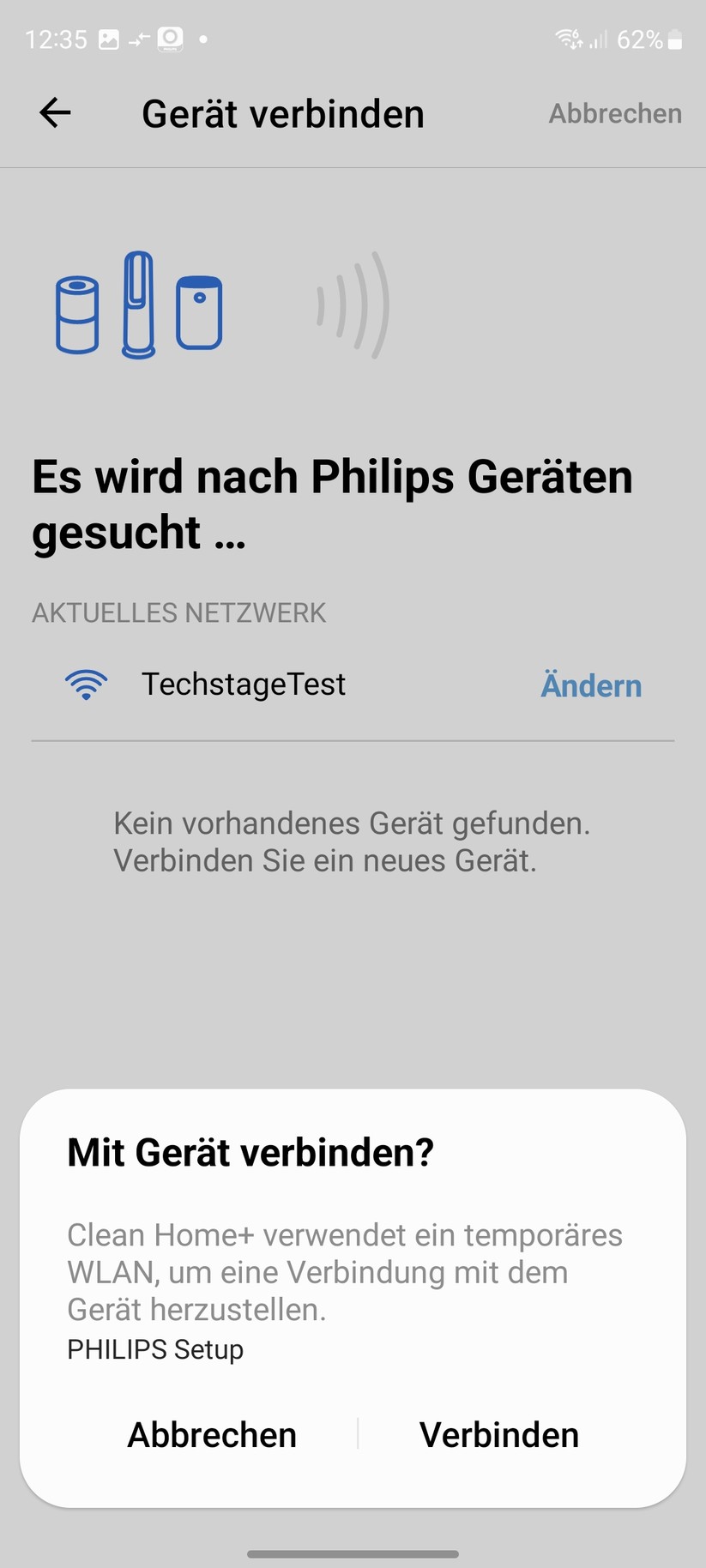 Philips Air Performer 8000 AMF870: Einrichtung mit App Air+
