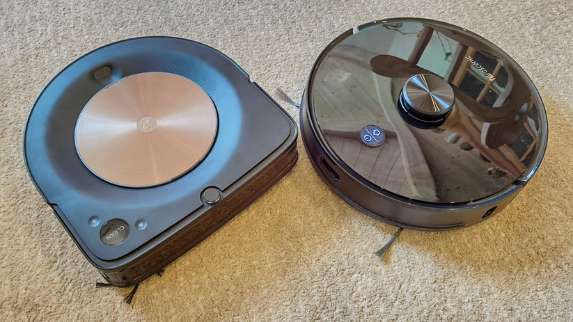 iRobot Roomba S9+ und Proscenic M7 Pro (re.)