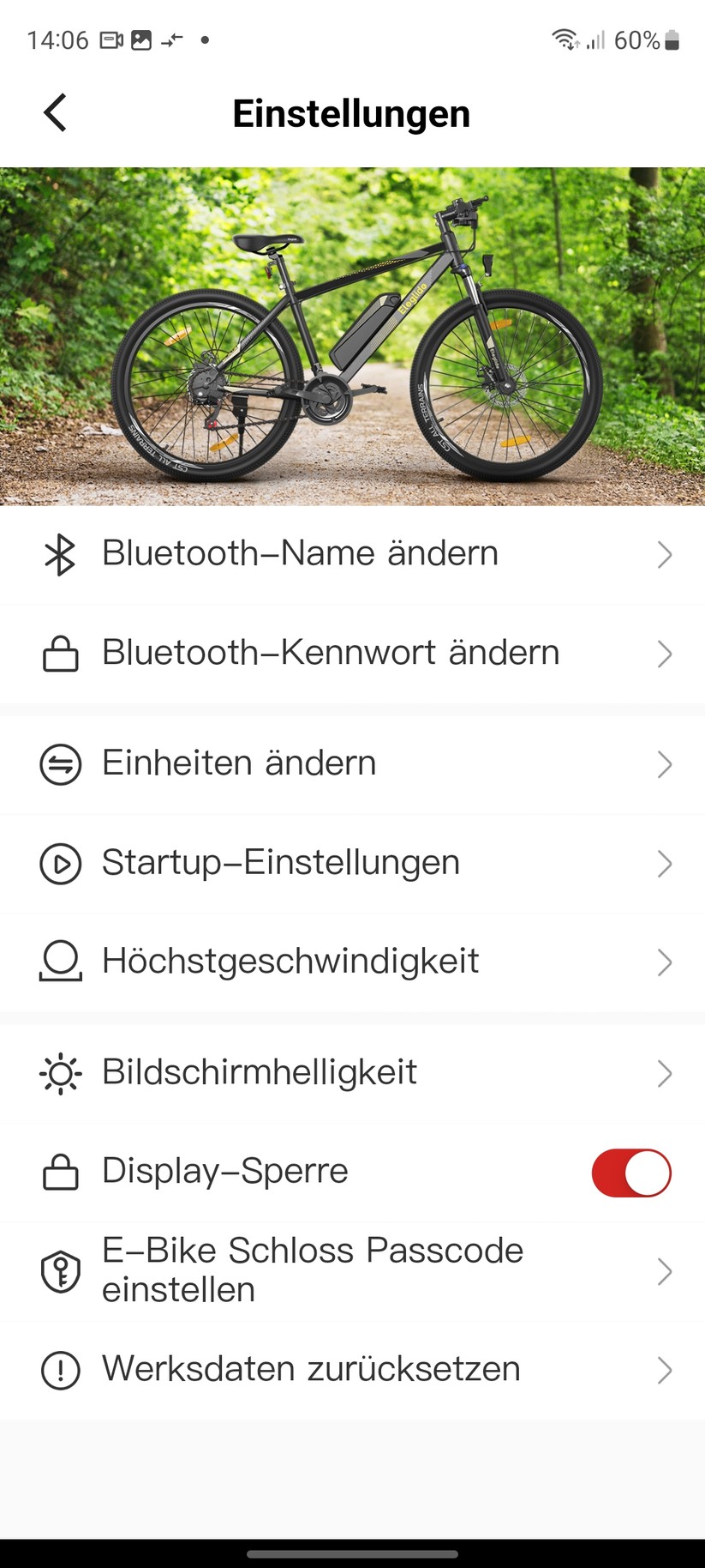 Eleglide M1 Plus 9 Zoll: App