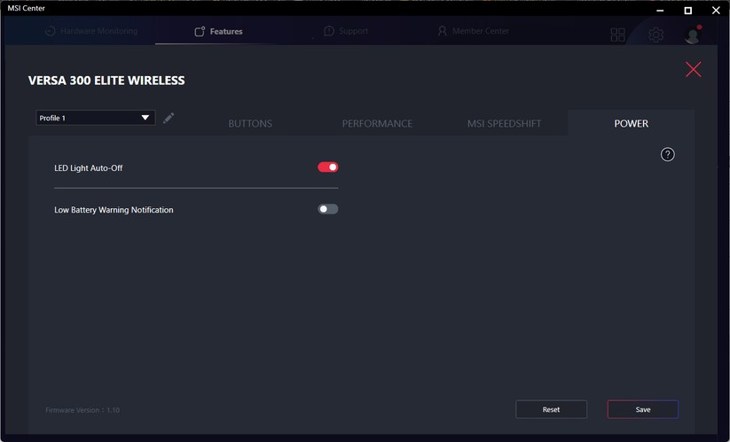 MSI Versa 300 Elite Wireless - Bilder App