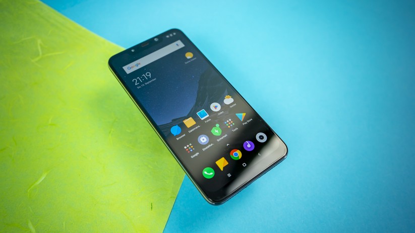 Pocophone F1 im Bereitschaftszustand.