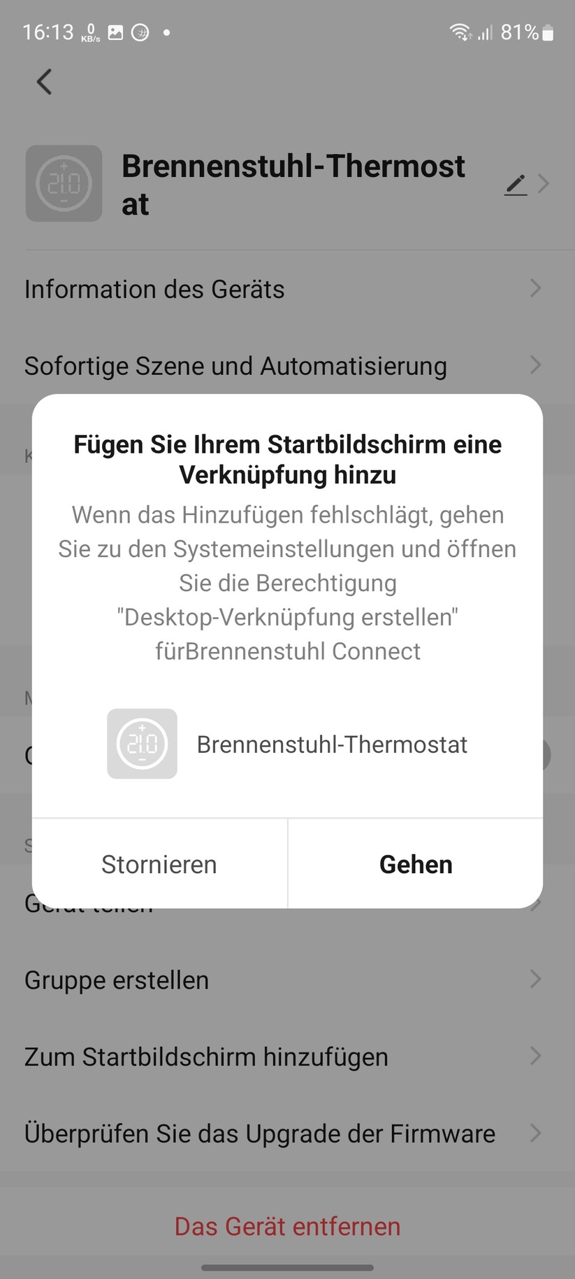  App - Inbetriebnahme
