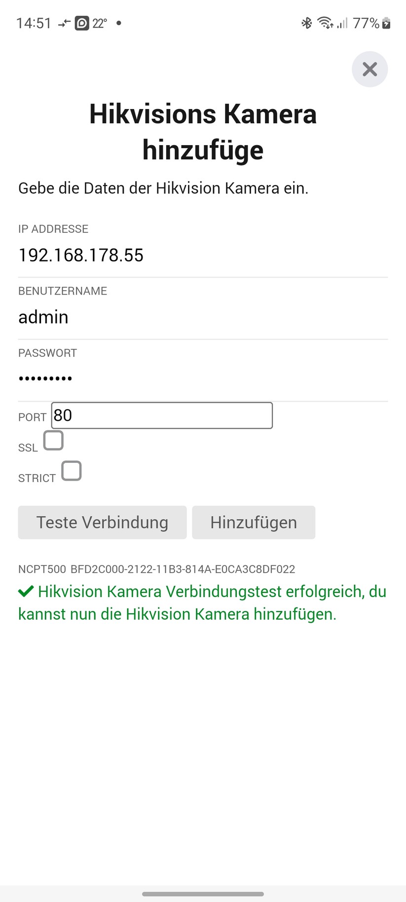 Annke NCPT500: integration in Homey Pro