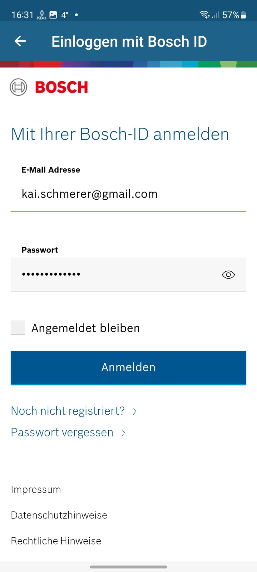 Bosch Eyes Innenkamera II: Einrichtung