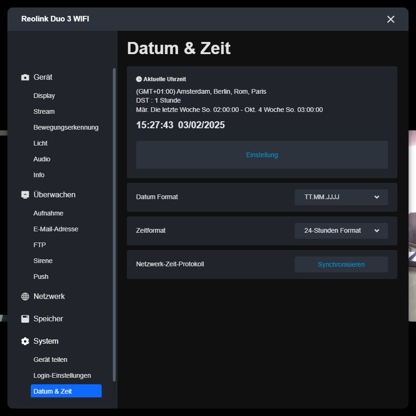 Reolink Duo 3 WiFi: Konfiguration mit Desktop-App