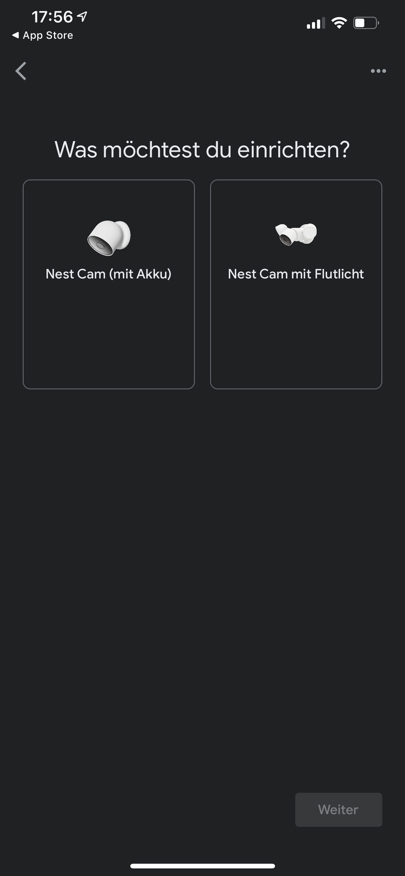 Google Home App für Nest Floodlight 