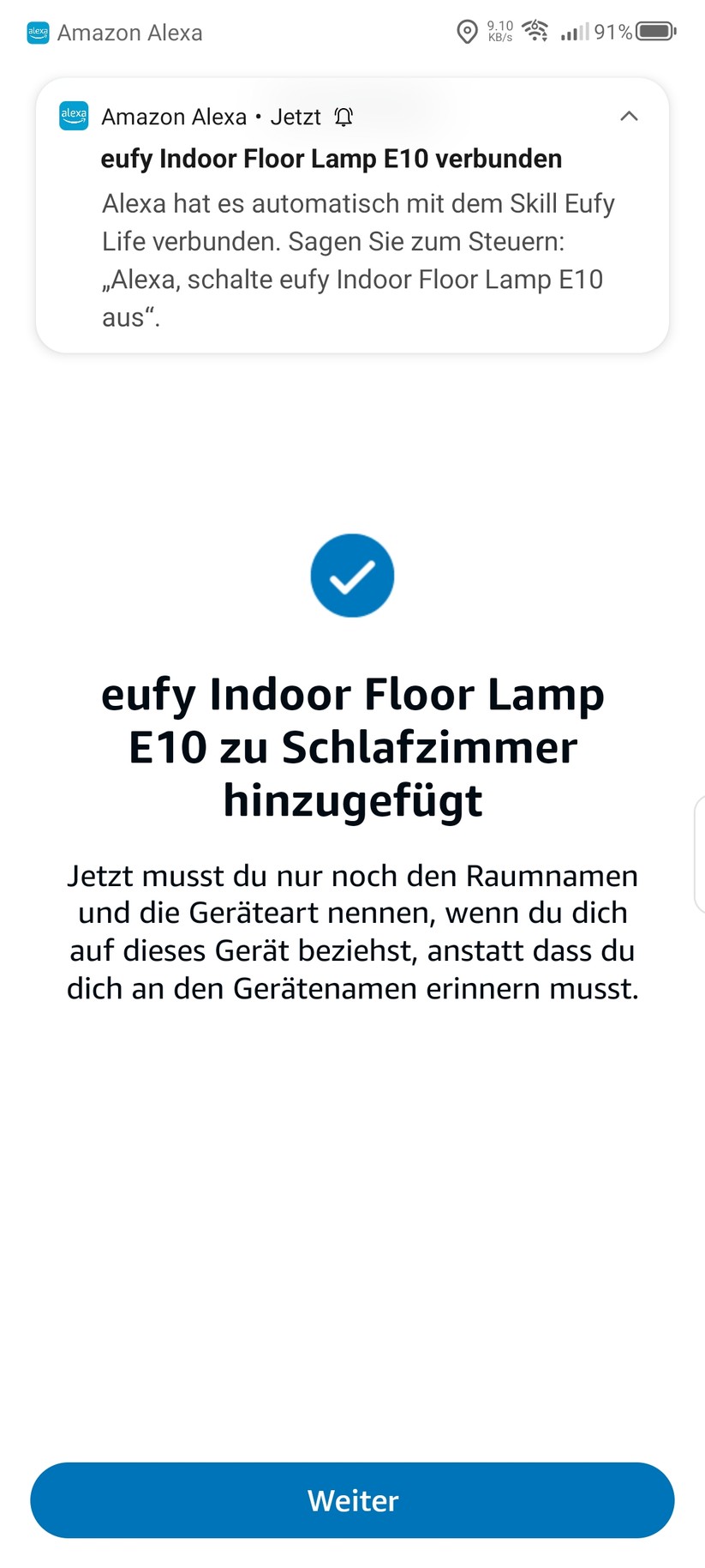 Eufy Indoor Floor Lamp E10: App