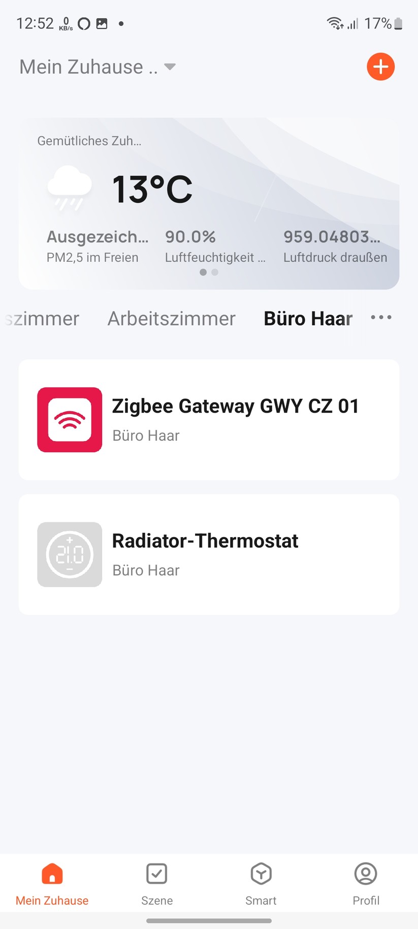 Das Brennenstuhl-Thermostat kann man auch mit der Tuya-App in Betrieb nehmen.