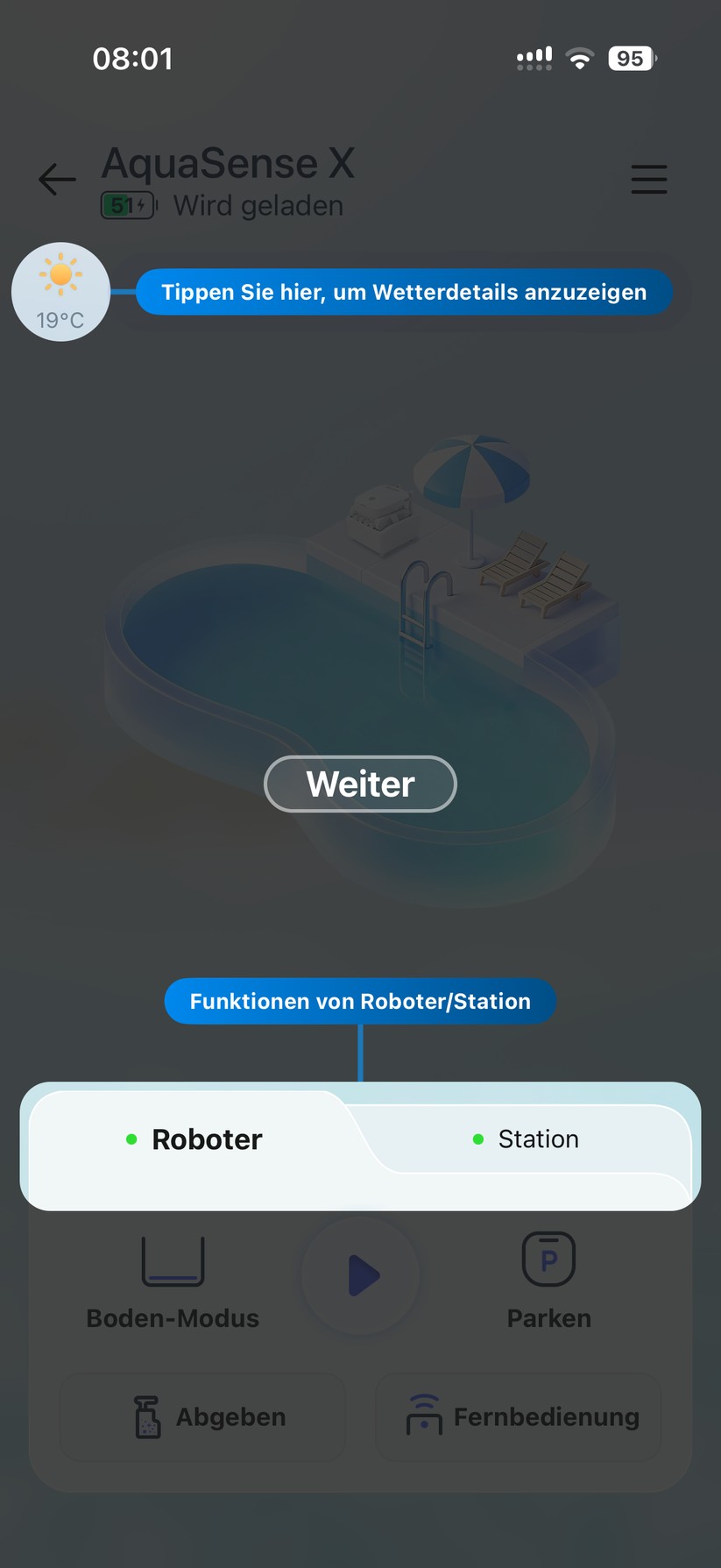Beatbot Aquasense X - Bilder App