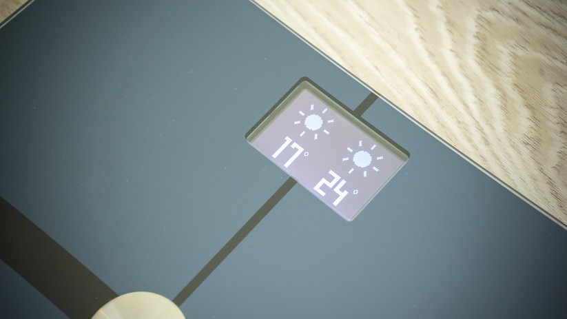 Wetteranzeige auf dem Bildschirm der Nokia Body+