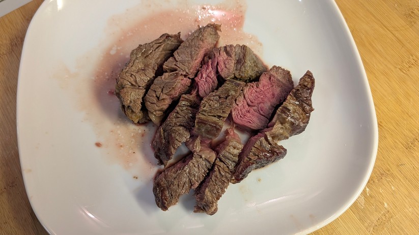 Gorenje AF1350DWB – Ergebnis Ribeye-Steak