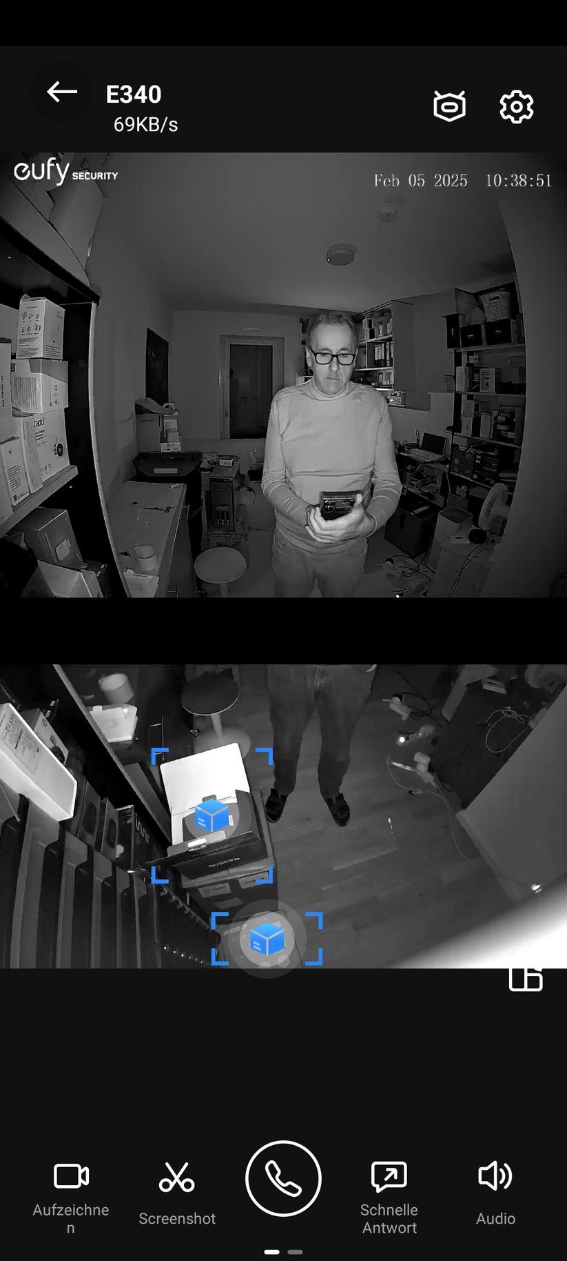 Eufy Video Doorbell E340: Nachtsicht