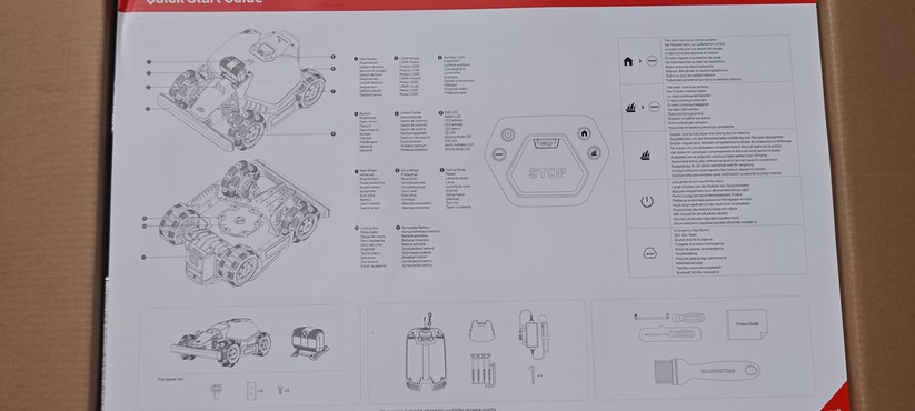 Mammotion Luba Mini AWD: Lieferumfang, Aufbau, Lidar-Modul