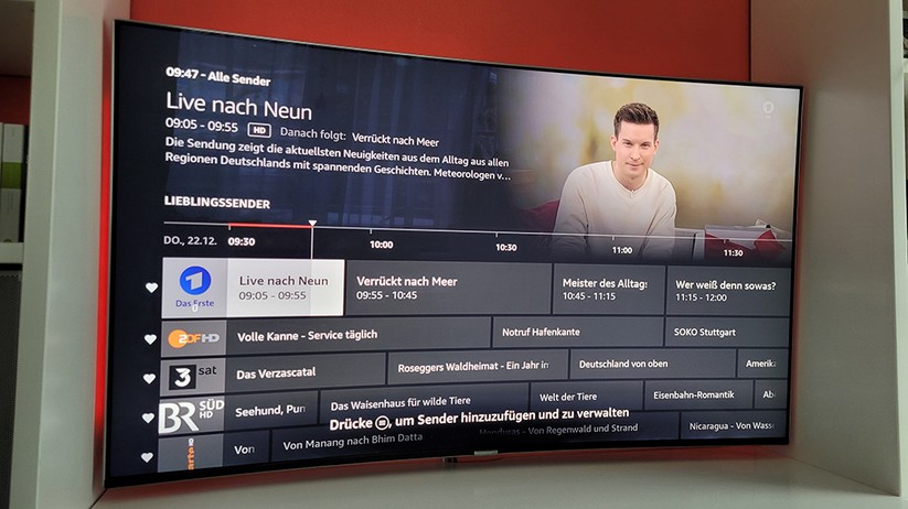 Fire TV Cube 2022: Live-TV