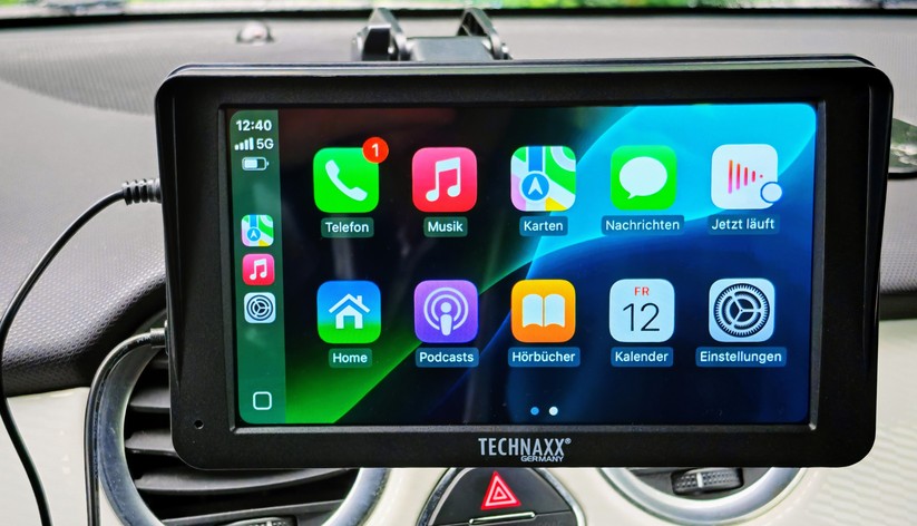 Technaxx Display (TX-320) mit Ansicht von Carplay