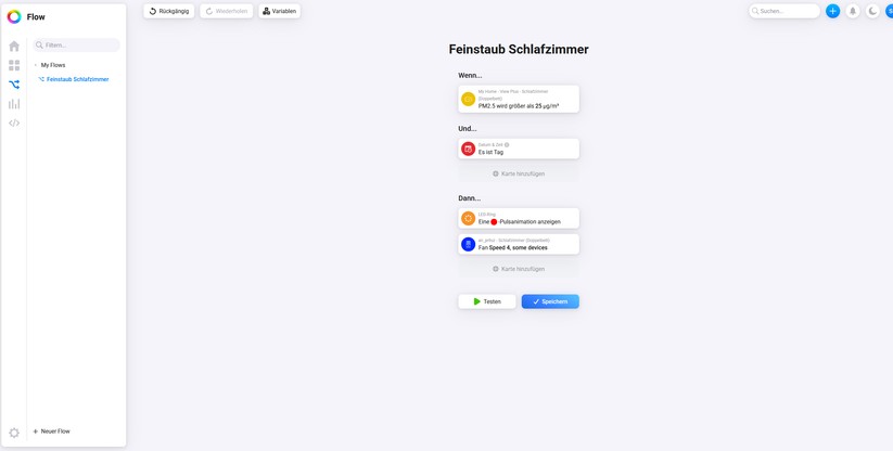 Automatisierungen heißen bei Homey Pro Flows. Mit der intuitiven Oberfläche sind diese schnell erstellt.