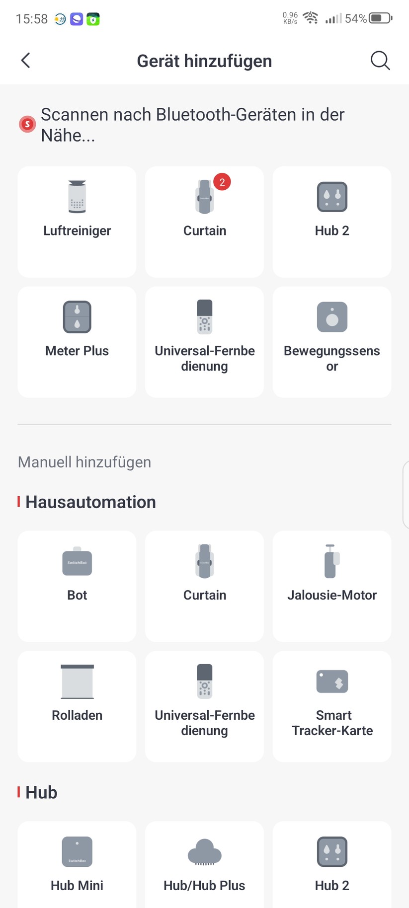 Switchbot Luftreiniger F6: App