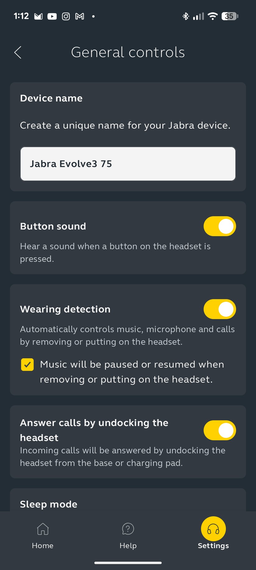 Jabra Evolve 3 75 - Bilder App