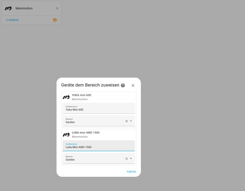 Mähroboter von Mammotion lassen sich auch unter Home Assistant einbinden und für Automatisierungen nutzen. Außerdem hat man dadurch deutlich mehr Daten im Blick. Etwa wie lange der Yuka Mini benötigt, bis er wieder aufgeladen ist.