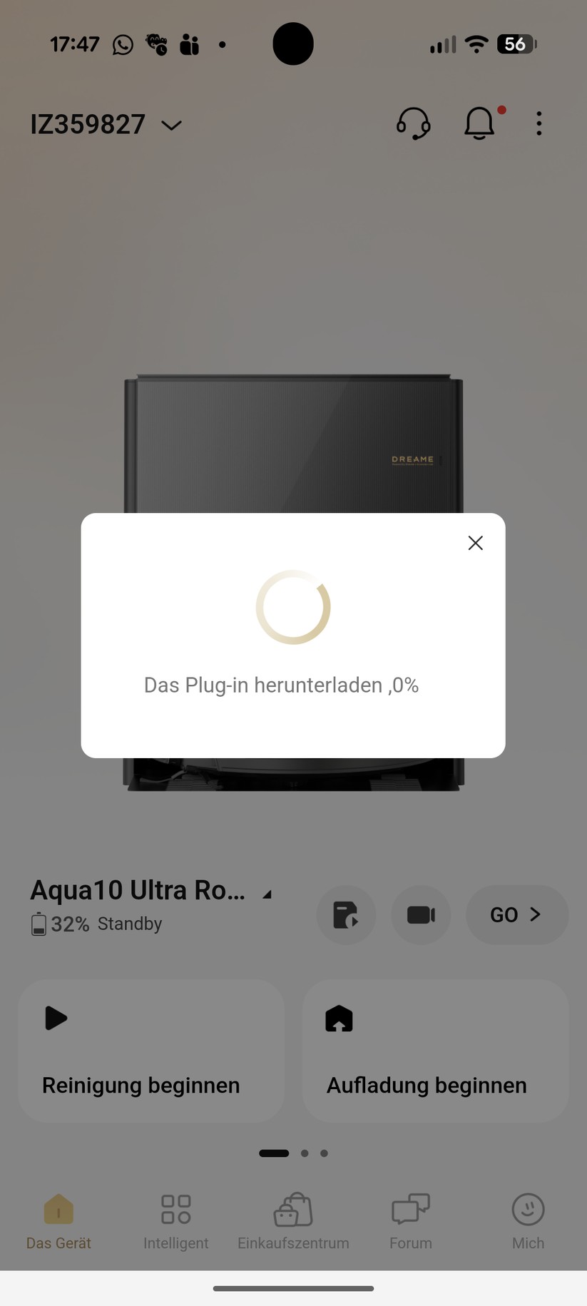 Dreame Aqua 10 Ultra Roller – App & Einrichtung