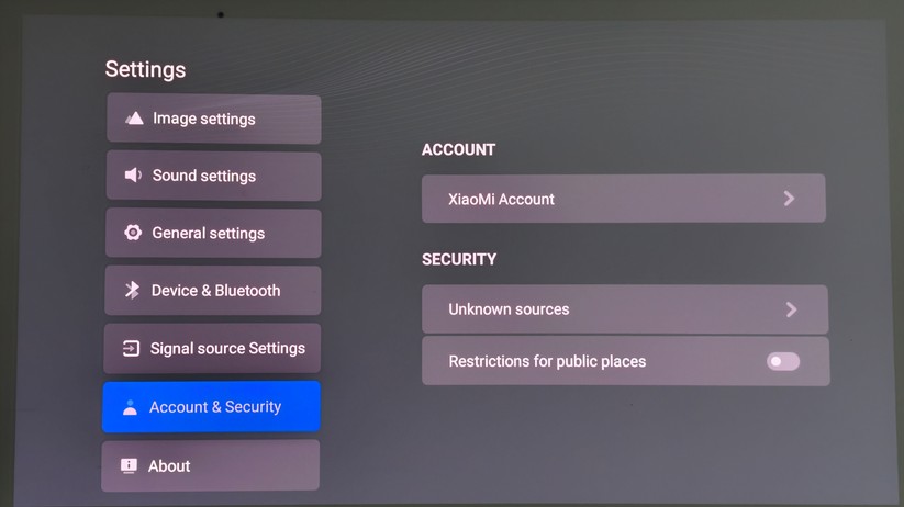 Xiaomi Laser Projector 3 4K Screenshot