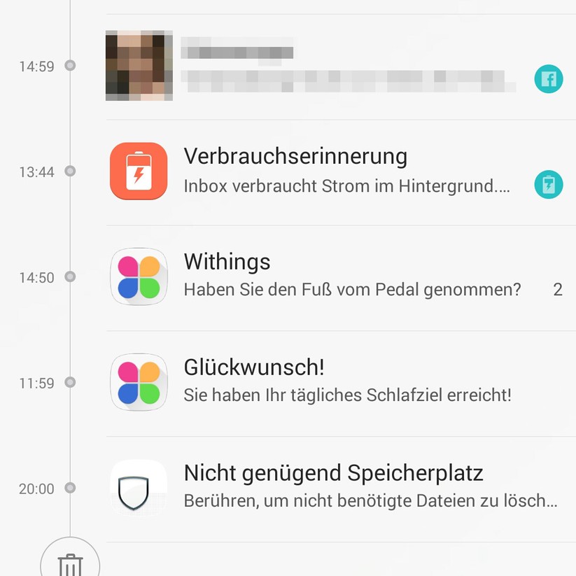Wer sich nicht genug bewegt, muss damit rechnen, dass die Withings-App herumnörgelt.