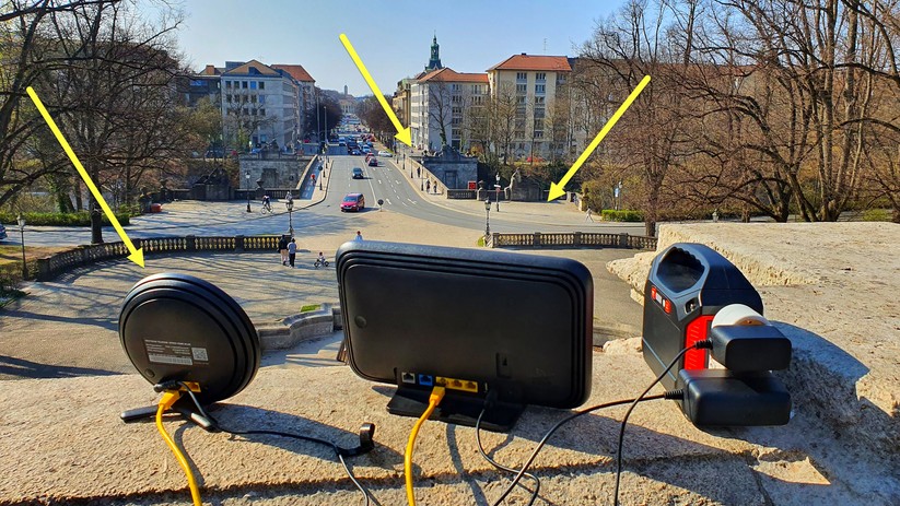 Telekom Speed Home WLAN - Outdoor testmessung