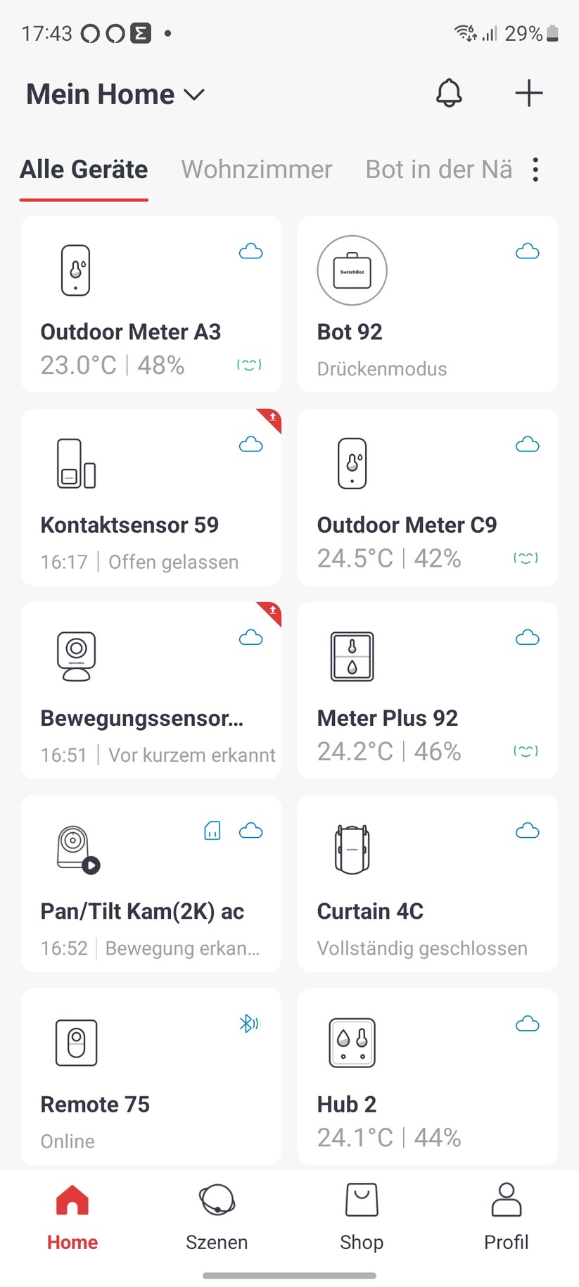 Die Einrichtung der Switchbot-Komponenten erfordert eine Registrierung. Ansonsten ist der Setup-Prozess sehr einfach. Während der Einbindung liefert die App informative Erklärungen, Grafiken und Videos zu den einzelnen Komponenten hinsichtlich Einrichtung, Konfiguration und Betrieb. Vorbildlich.