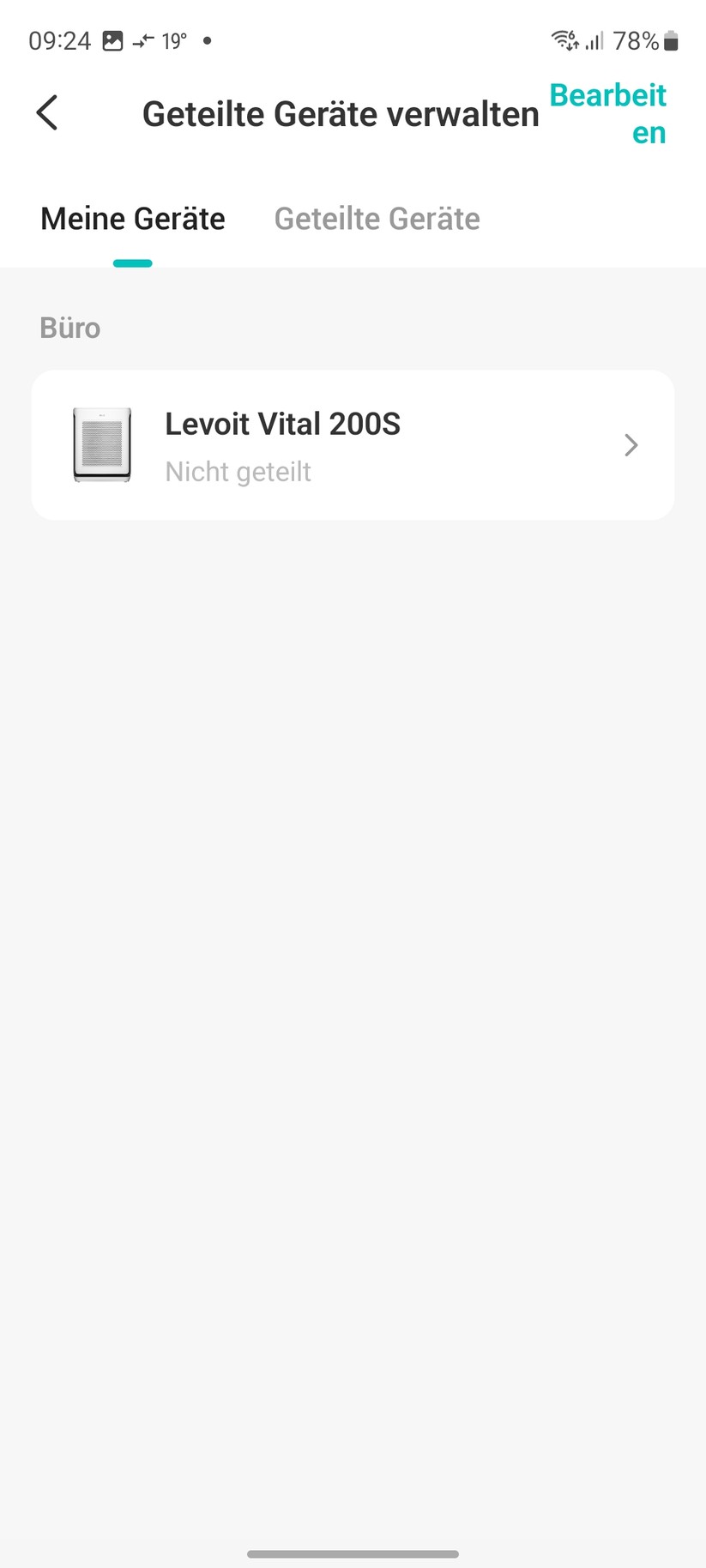 Levoit Vital 200S: App und Einstellungen