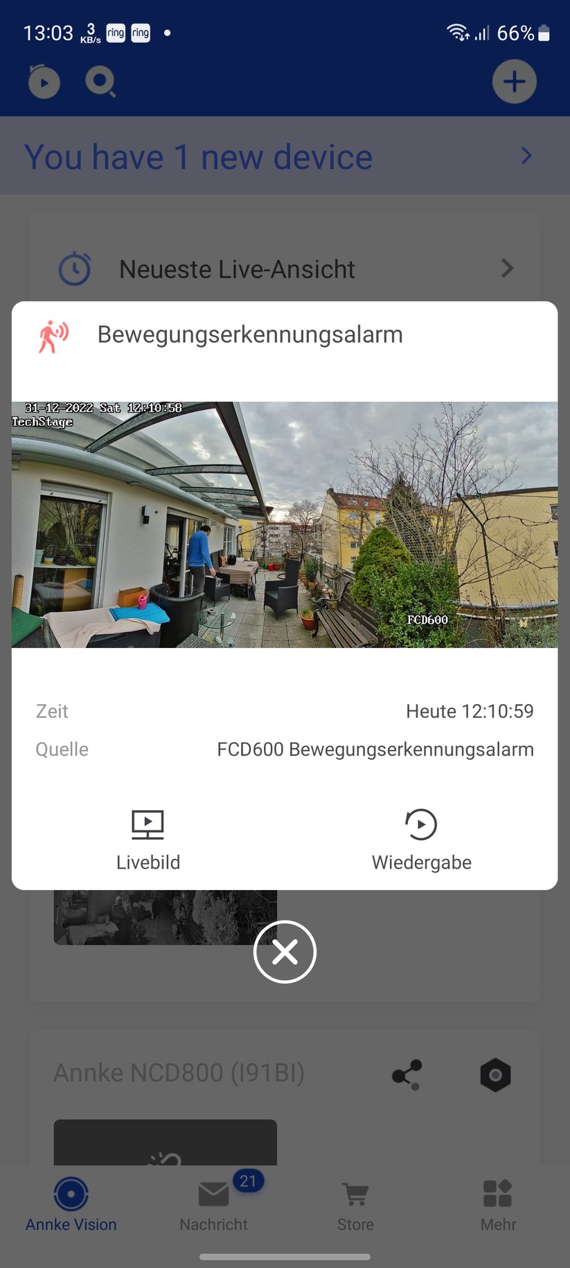 Annke FCD600: Einrichtung per App