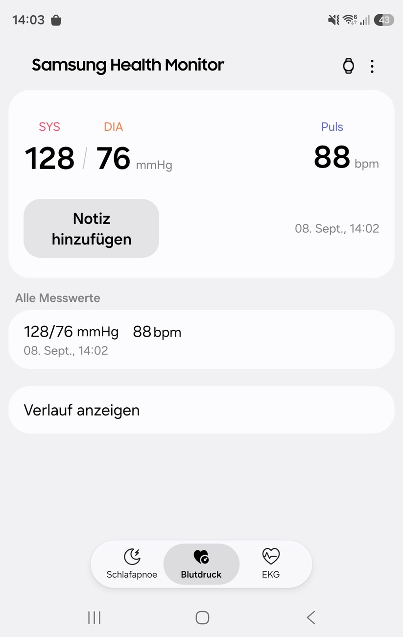 Samsung Galaxy Watch Ultra 2: Blutdruckmessung
