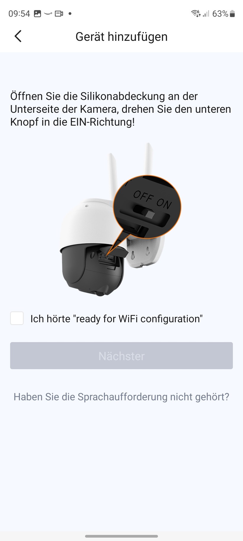 Foscam B4: Inbetriebnahme mit App