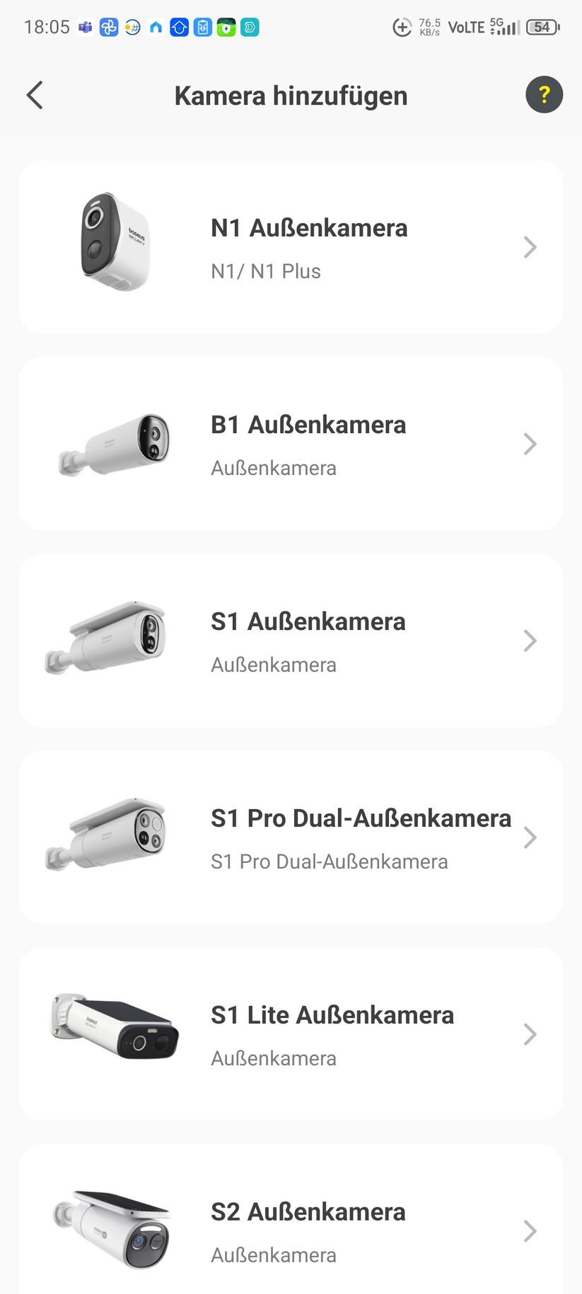 Die Inbetriebnahme der Überwachungskamera erfolgt mit der App Baseus Security