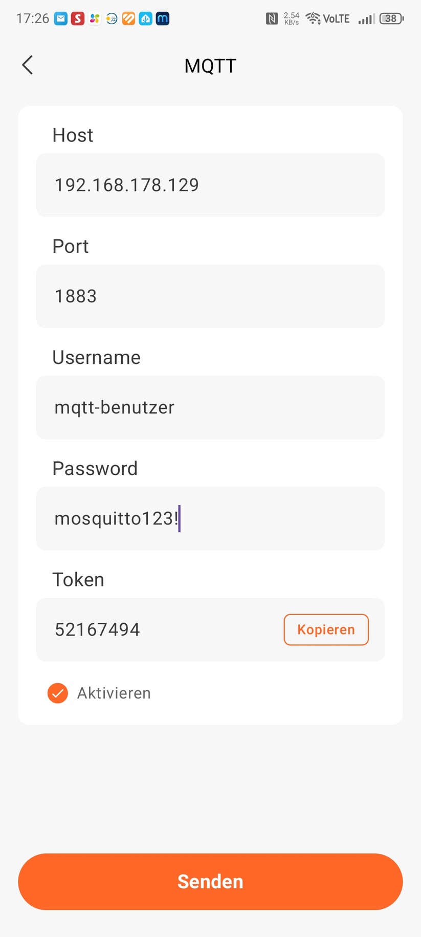 Jackery Solarvault 3 Pro: Die App ist übersichtlich und leicht zu bedienen. Für die Integration in Home Assistant muss man die MQTT-Zugang konfigurieren.