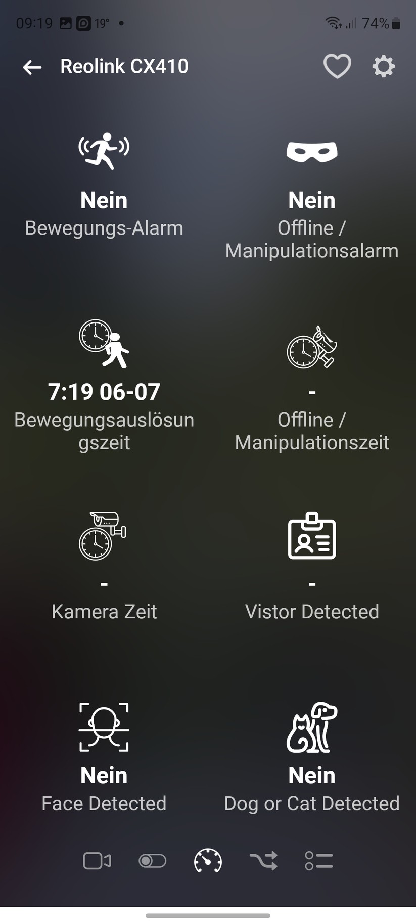 Reolink CX410: Integration in Homey Pro