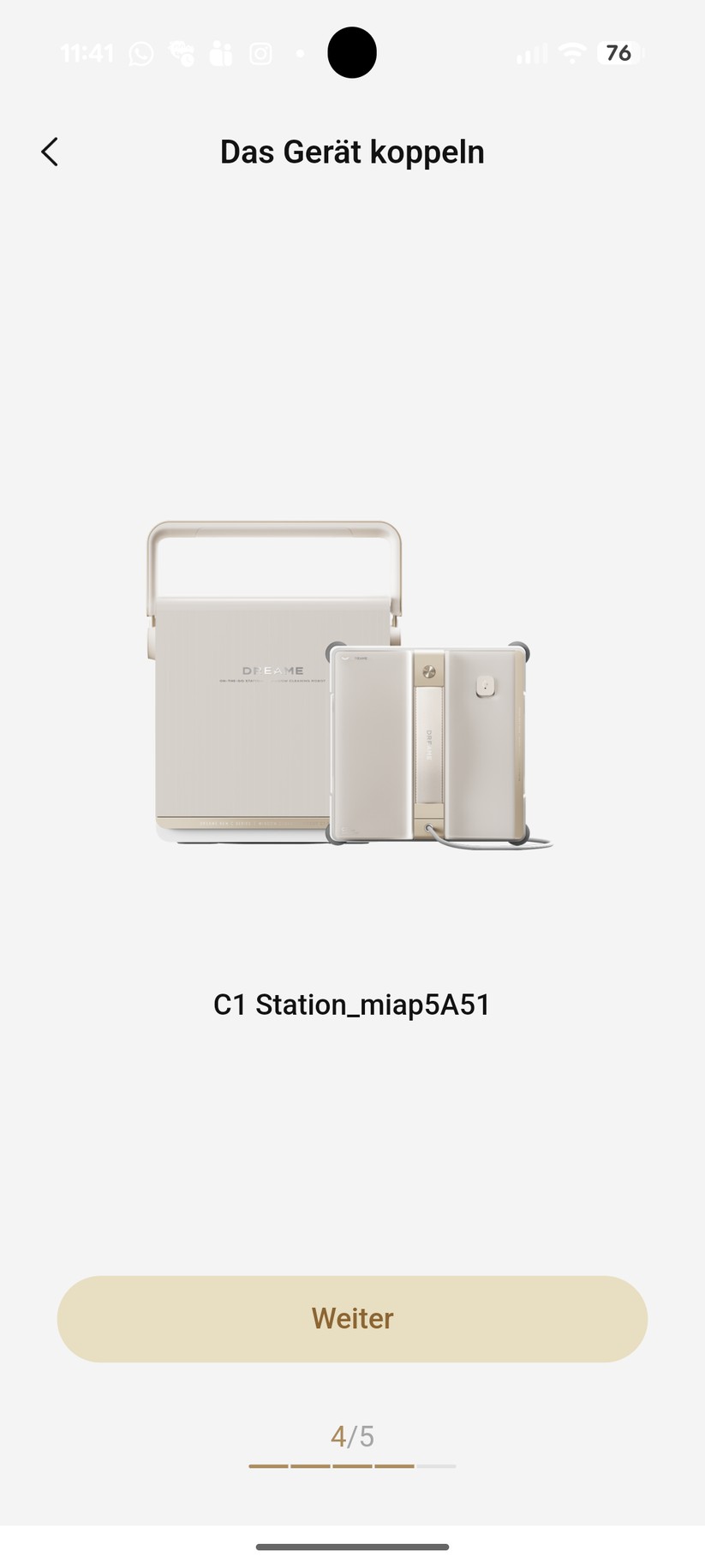 Dreame C1 – App & Einrichtung
