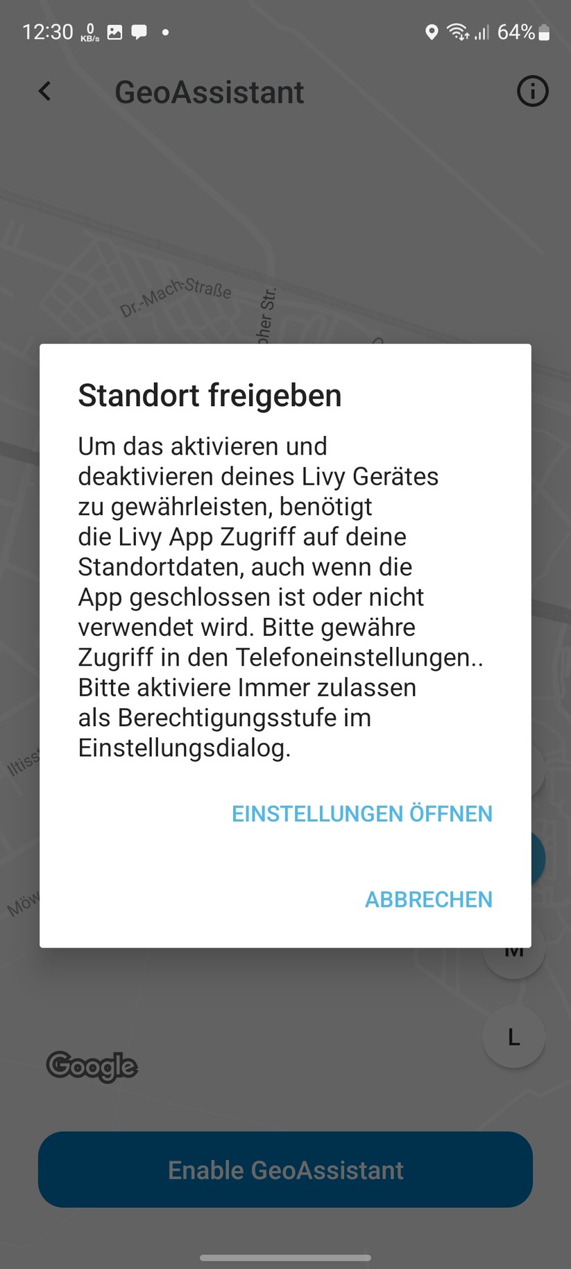 Livy Alive: Einstellungen