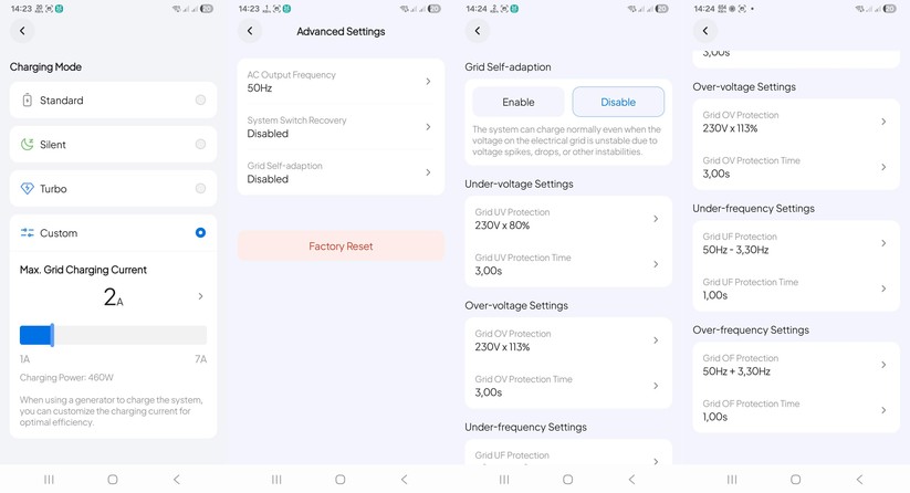  In der App lassen sich zusätzliche Details abrufen, etwa PV-Spannung und PV-Strom. Das war bei unserem Solartest hilfreich, weil die App nicht nur die Ladeleistung, sondern auch Spannung und Strom des PV-Eingangs anzeigte.