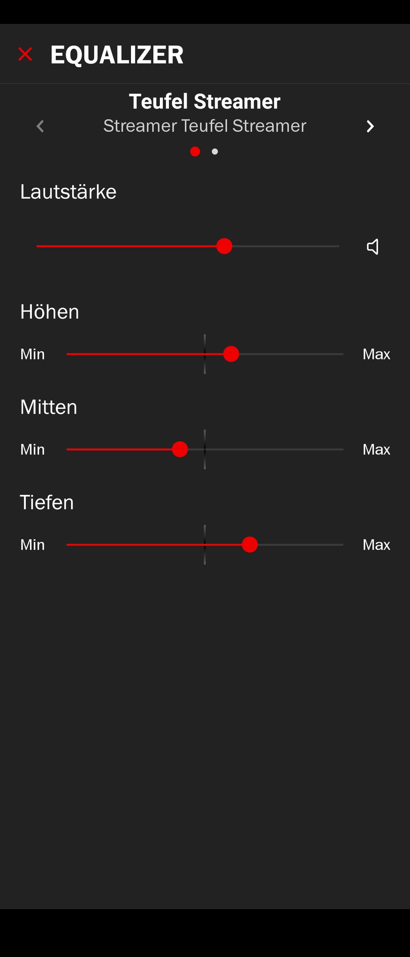 Teufel Streamer App