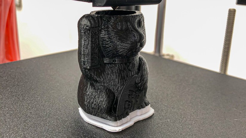 Creality Ender 5 Pro: Durch Micro-Vibrationen sieht das Fell unsauber aus.