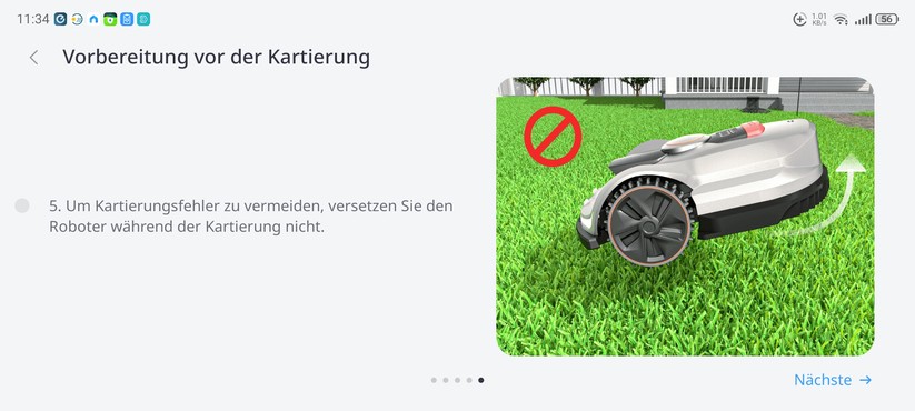  Inbetriebnahme und Kartierung