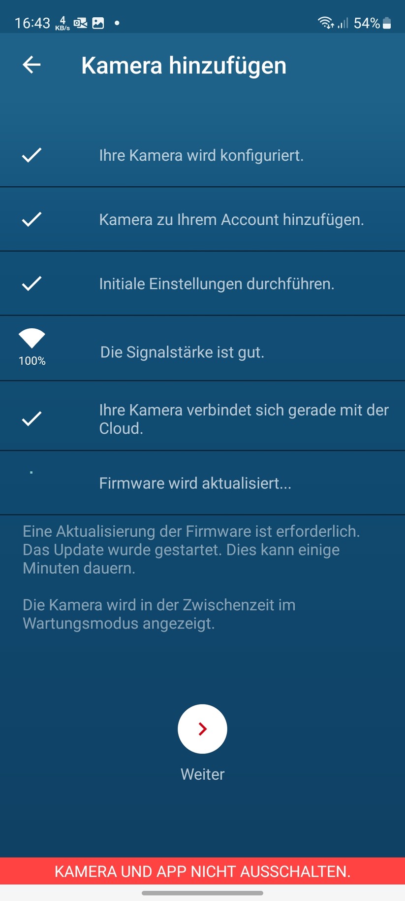 Bosch Eyes Innenkamera II: Einrichtung