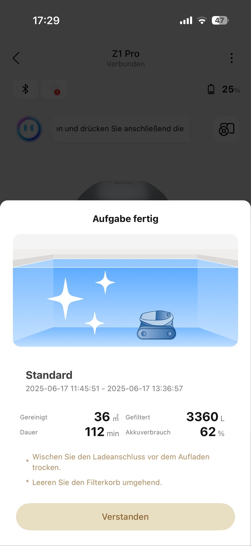 Dreame Z1 Pro Poolroboter - Bilder App 