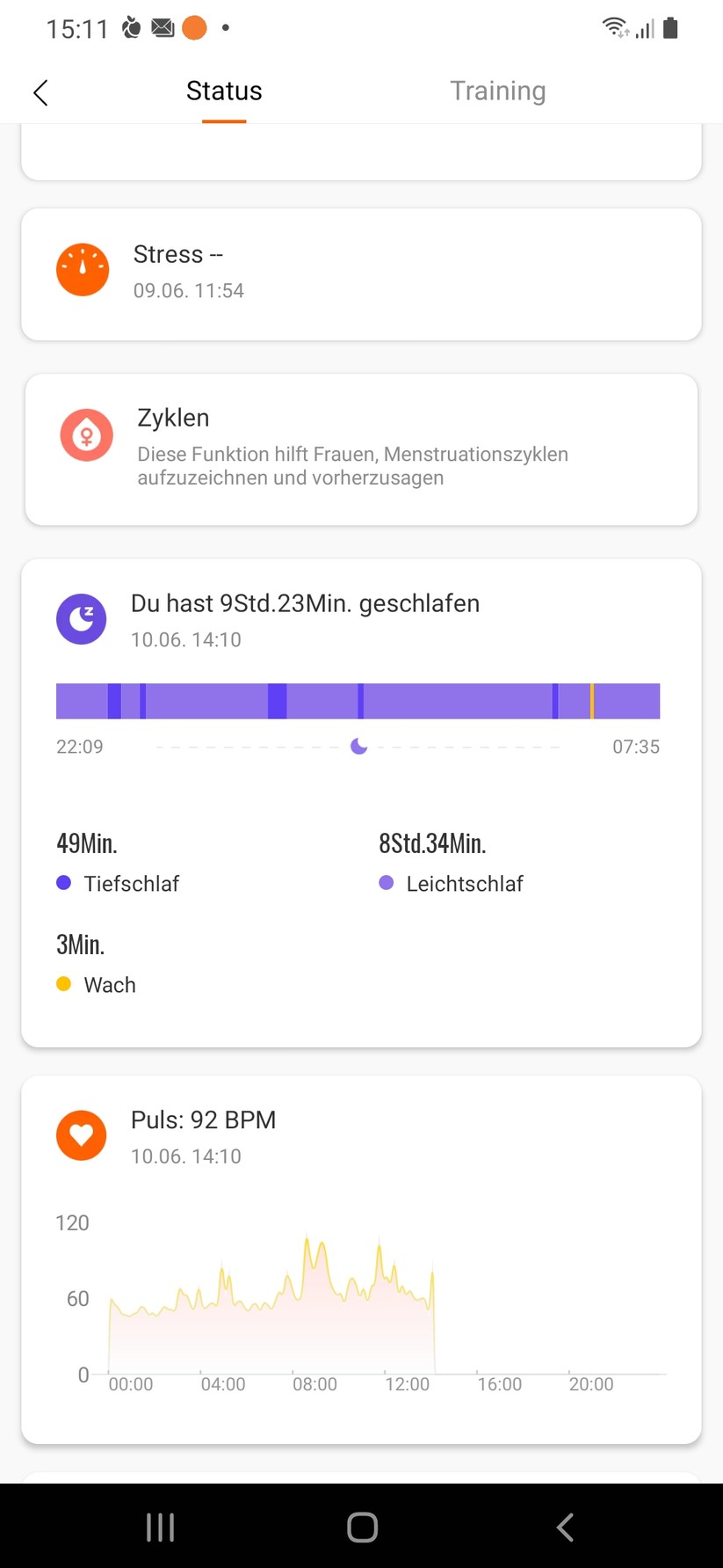 Xiaomi Mi Band 6 - App 