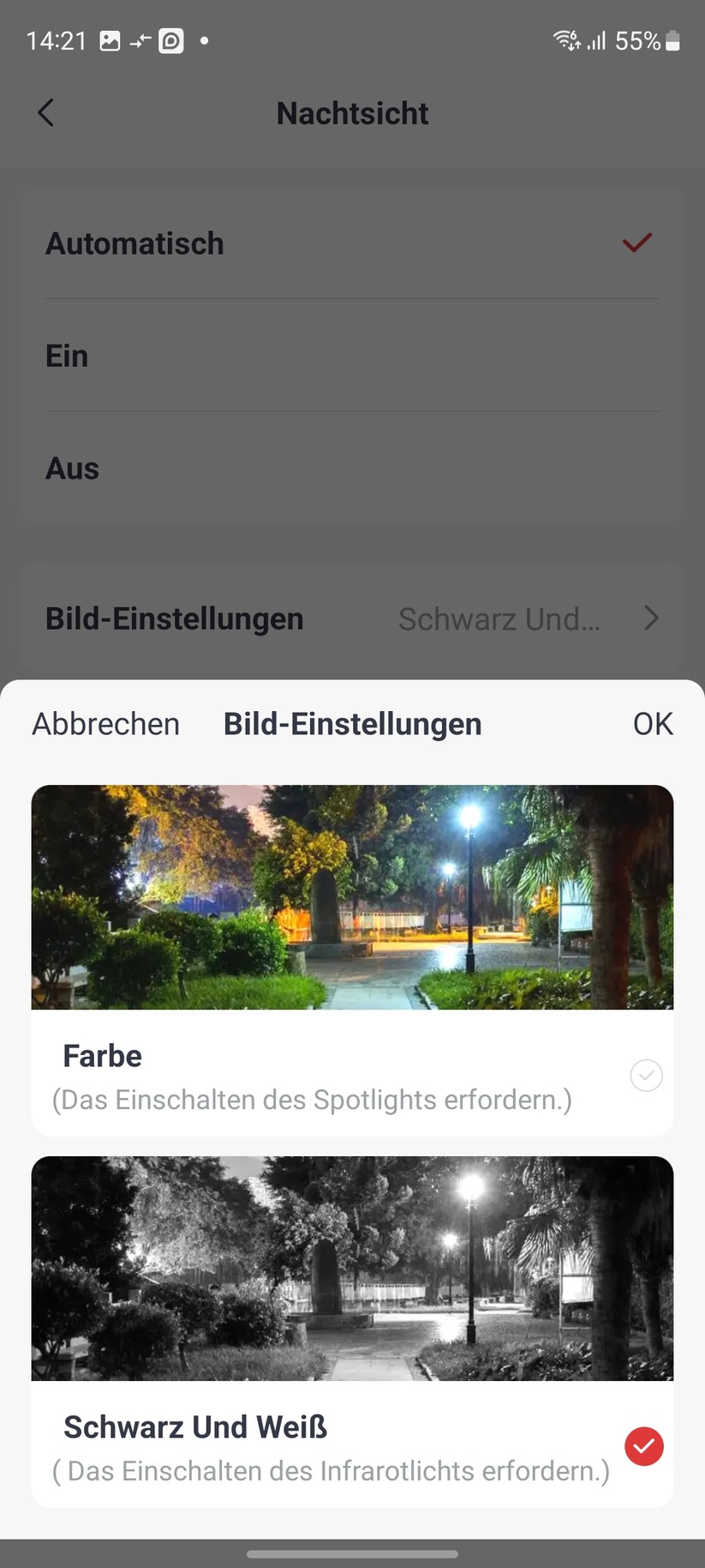 Switchbot Outdoor Spotlight Cam: App, Einstellungen, Bilder