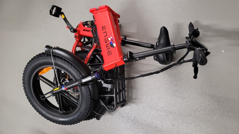  Faltbares E-Fatbike mit Doppelfederung und ergonomischer Sitzposition