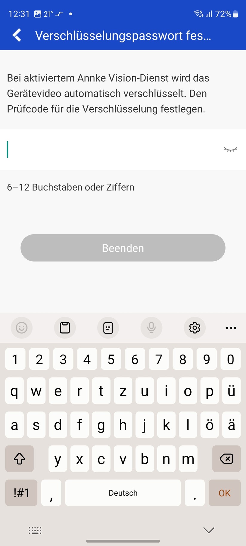 Annke NCPT500: Einrichtung mit App