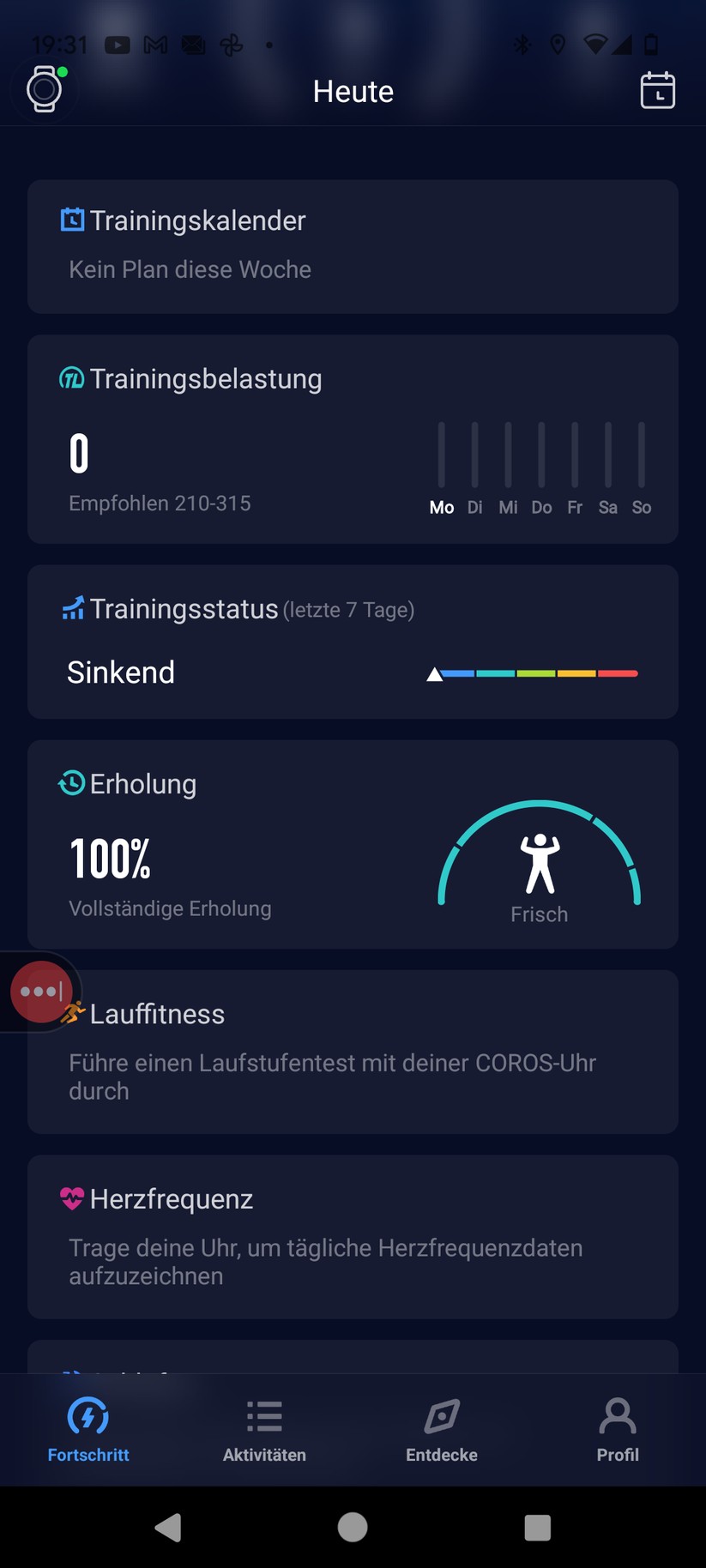 Coros Apex 2 Pro - App